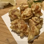 地酒と道産食材 一笑 - すじこの天ぷら