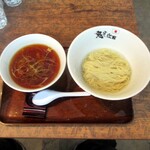 Onisoba Fujiya - 昆布水の醤油つけ麺