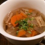 タケヤ食堂 - ランチの時のスープですけどって、 サービスで出して頂きました