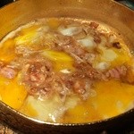 吹上庵 - 仕上げの親子丼・・・これをおつまみにもっと飲みたくなってしまう(笑)。