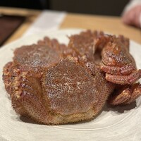 日比谷 蟹みつ - 本日の毛蟹　生簀から取り上げたばかり
