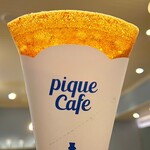 Gelato pique cafe - 塩キャラメルクレープ（アーモンド入り）アップ