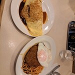 洋食 おなじみ - お腹いっぱい洋食が食べたかった…。