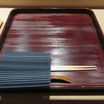 お料理 佐藤 - 小倉織のテーブルウェア