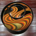 お料理 佐藤 - 流水の塗り椀