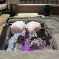 お料理 佐藤 - 白子を炭火で