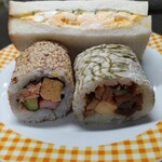 はらぺこ屋 - 鮭・昆布・タマゴサンド