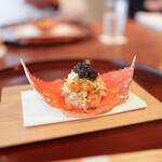 松川 - 渡り蟹の飯蒸し