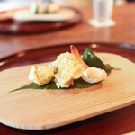 松川 - 蕗の薹、とこぶし、ミル貝の天ぷら