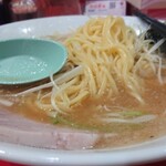 Ramen Kaizan - 麺はこんな感じ。気持ち短いくらいかな