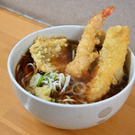 鶏だし そば うどん 三丁目 - 海鮮天そば＠税込530円