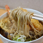 鶏だし そば うどん 三丁目 - 海鮮天そば＠税込530円