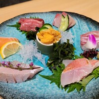 和食 いぶり別邸 新橋店 - 刺身盛り合わせ