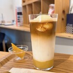 HOSHIIMONO100Cafe - アイスカフェラテフロート（930円）
