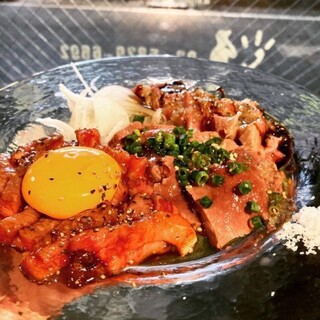 安心安全！当日仕入れ！低温調理生肉風肉刺し。