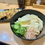 宗 - かしわ天ぶっかけ 800円＋うどん特盛 250円