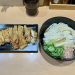 宗 - かしわ天ぶっかけ 800円＋うどん特盛 250円