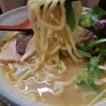 241277986 - 中太平打ち麺　硬めでもちもちです！