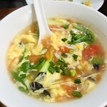 晴々飯店 - トマトと卵のスープ