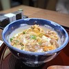 Hakata Mizutaki Tori Sukinabe Nishijin Hatsuki - ◆天草大王の親子丼・・鶏肉もたっぷり入り、卵はトロトロ。福岡らしい甘めのお味付けだそうですが、 親子丼としては美味しい品だとの感想。