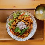 cafe こころひかる - ダルカレ（1100円）