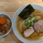 ふる川 - 塩らーめん＋奥久慈卵かけご飯