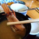 Senryou - 海老の出汁が出まくってるお味噌汁。