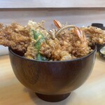 Senzoku Iseya - 海老穴子天丼 小