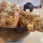 Senzoku Iseya - 海老穴子天丼 小