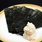[Standard menu] Tokoro mountain wasabi and grilled seaweed