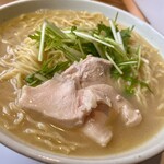 舞洲食堂 - 鶏白湯ラーメン(大盛)