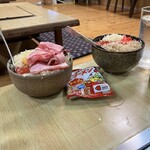 醇 - 牛天とベビースターもんじゃです。