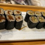 鮨 ひでぞう - いくら巻、穴胡