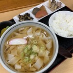 おかだうどん - きしめん定食　¥700(税込)