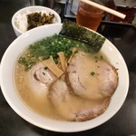 こうや麺房 - チャーシューメン￥1,000　バードアイアングル