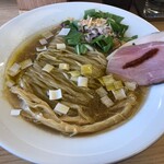 めん処 きよ洲 - サバとオリーブのぶたらぁめん850円税込