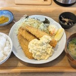 Shokudou Iori - アジフライ定食 ¥1200