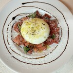 Italian Burrata Cheese and Ripe Tomato Caprese