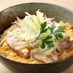 Brand name chicken Teppan-yaki Oyako-don (Chicken and egg bowl)