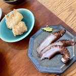 マガサンのKITCHEN - 関門タコのお刺身と新じゃがのごまみそ煮っころがし