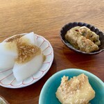 マガサンのKITCHEN - 大根のゆずそぼろあんかけとれんこんの青のり唐揚げ