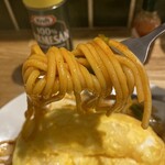 パーラーコマツ - 太麺パスタは程よくアルデンテ♪