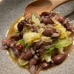 五本木 AKIMOTO - ホタルイカと春キャベツの蒸し煮　1200円