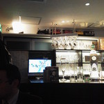 店内の様子。ミニ機関車が面白い。