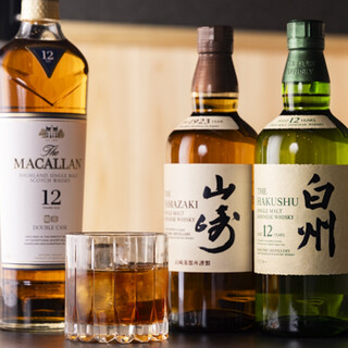 包括经典酒在内种类丰富还可以品尝到日本威士忌
