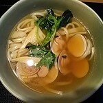 味の民芸 - 活蛤の春彩うどん