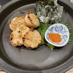 鮨なかもと - 帆立磯部焼