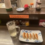 菜香餃子房 - 2杯目、焼き餃子