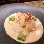 son-ju-cue - 鮮魚の酒蒸し　ワサビバター1880円