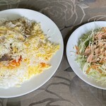 インド・パキスタン料理 アルバラカ - チキンビリヤニ過去一白い
